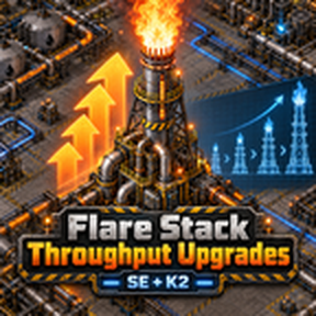 Flare Stack Throughput Upgrades - Factorio Mods